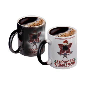 Stranger Things Christmas, Κούπα Μαγική, κεραμική, 330ml που αλλάζει χρώμα με το ζεστό ρόφημα