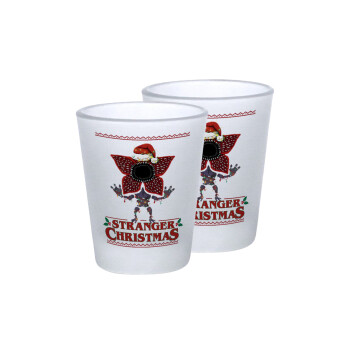 Stranger Things Christmas, Σφηνοπότηρα γυάλινα 45ml του πάγου (2 τεμάχια)