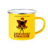 Yellow Enamel Metallic Cup 360ml