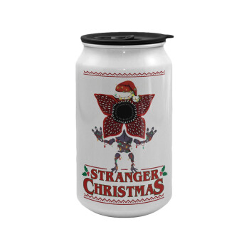 Stranger Things Christmas, Κούπα ταξιδιού μεταλλική με καπάκι (tin-can) 500ml