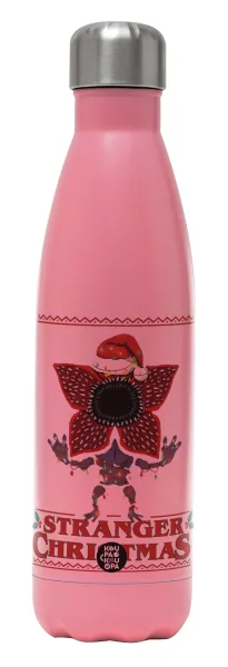 Stranger Things Christmas — Metal mug thermos Pink Mat (Stainless steel), double wall, 500ml
