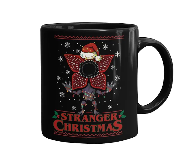 Stranger Things Christmas — Mug black, ceramic, 330ml