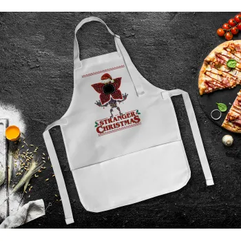 Stranger Things Christmas, Ποδιά Σεφ Ολόσωμη Παιδική (με ρυθμιστικά και 2 τσέπες)