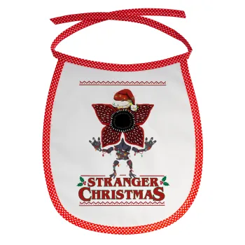 Stranger Things Christmas, Σαλιάρα μωρού αλέκιαστη με κορδόνι Κόκκινη