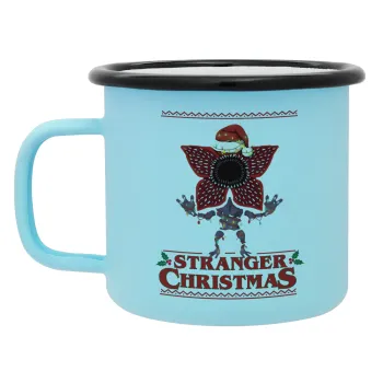Stranger Things Christmas, Κούπα Μεταλλική εμαγιέ ΜΑΤ σιέλ 360ml