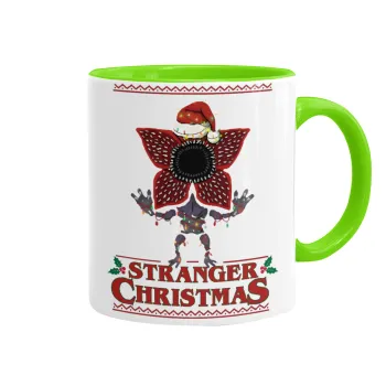 Stranger Things Christmas, Κούπα χρωματιστή βεραμάν, κεραμική, 330ml