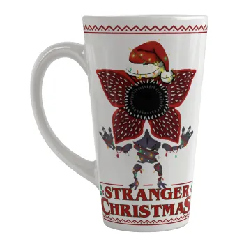 Stranger Things Christmas, Κούπα κωνική Latte Μεγάλη, κεραμική, 450ml