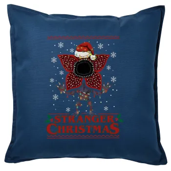 Stranger Things Christmas, Sofa cushion Blue 50x50cm includes filling