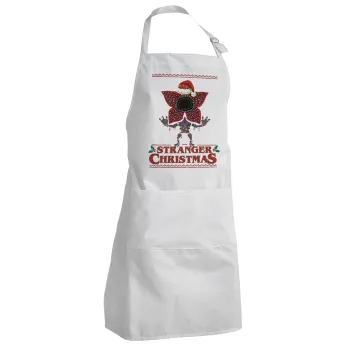 Stranger Things Christmas, Ποδιά Σεφ Ολόσωμη Ενήλικων (με ρυθμιστικά και 2 τσέπες)