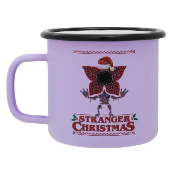 Stranger Things Christmas, Κούπα Μεταλλική εμαγιέ ΜΑΤ Light Pastel Purple 360ml