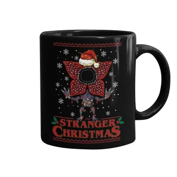Stranger Things Christmas, Mug black, ceramic, 330ml