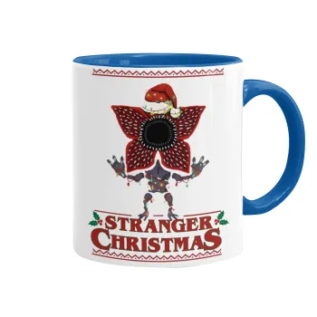 Stranger Things Christmas, Mug colored blue, ceramic, 330ml