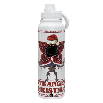 Stranger Things Christmas, Θερμός 1L Ανοξείδωτο με Βάση Κινητού & Διπλά Τοιχώματα