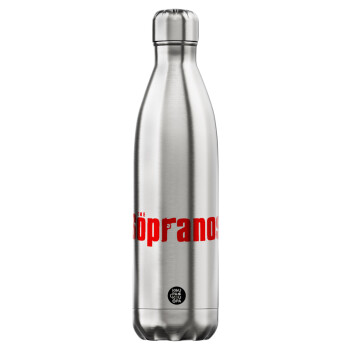 The Sopranos, Μεταλλικό παγούρι θερμός Inox (Stainless steel), διπλού τοιχώματος, 750ml