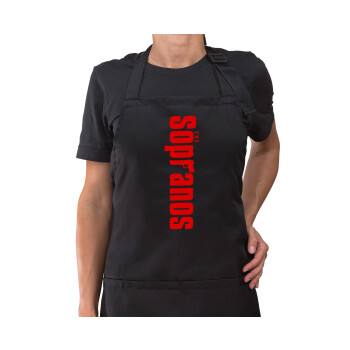 The Sopranos, Ποδιά μακριά Σεφ ολόσωμη με τσέπες Μαύρη (ΕΝΗΛΙΚΩΝ)