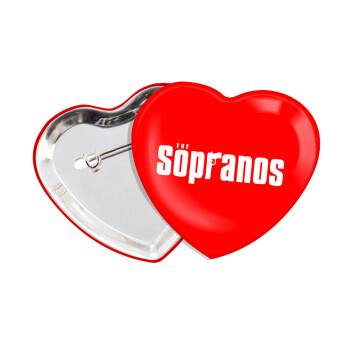 The Sopranos, Κονκάρδα παραμάνα καρδιά (57x52mm)