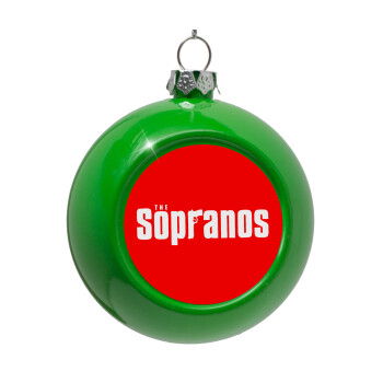 The Sopranos, Green Christmas tree ornament bauble 8cm