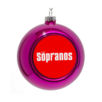 The Sopranos, Στολίδι Χριστουγεννιάτικη μπάλα δένδρου Μωβ 8cm