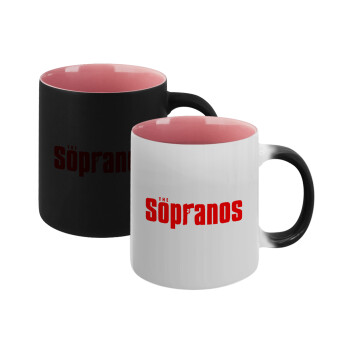 The Sopranos, Κούπα Μαγική εσωτερικό ΡΟΖ, κεραμική 330ml που αλλάζει χρώμα με το ζεστό ρόφημα