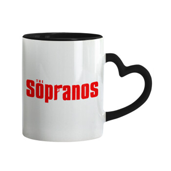 The Sopranos, Mug heart black handle, ceramic, 330ml