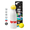 Tennis ball Metal mug thermos White, double wall, 550ml