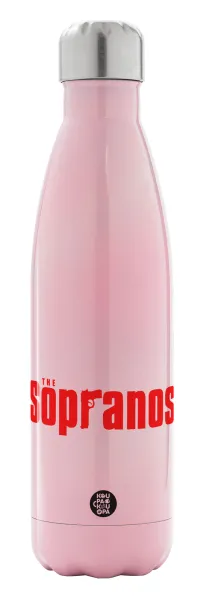 The Sopranos — Μεταλλικό παγούρι θερμός Ροζ Ιριδίζον (Stainless steel), διπλού τοιχώματος, 500ml