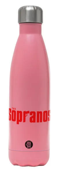 The Sopranos — Μεταλλικό παγούρι θερμός Ροζ Ματ (Stainless steel), διπλού τοιχώματος, 500ml