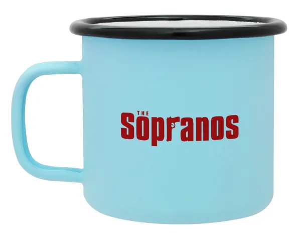 The Sopranos — Κούπα Μεταλλική εμαγιέ ΜΑΤ σιέλ 360ml
