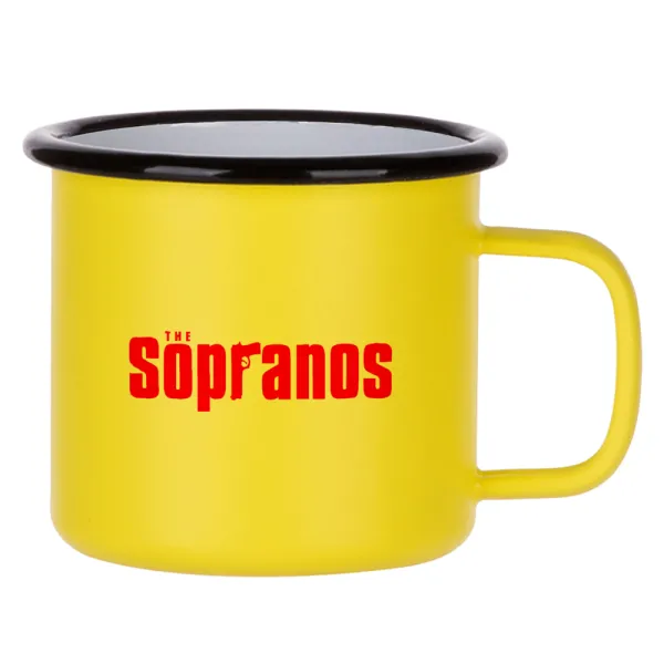 The Sopranos — Κούπα Μεταλλική εμαγιέ ΜΑΤ Κίτρινη 360ml
