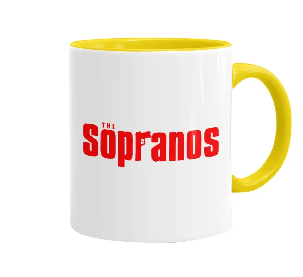 The Sopranos — Mug colored yellow, ceramic, 330ml