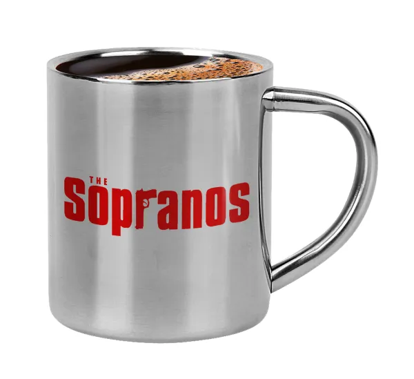 The Sopranos — Double-wall metal cup for espresso (220ml)