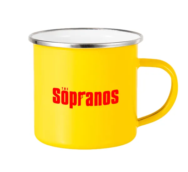 The Sopranos — Yellow Enamel Metallic Cup 360ml