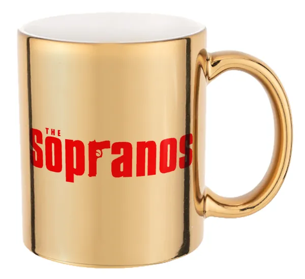 The Sopranos — Mug ceramic, gold mirror, 330ml