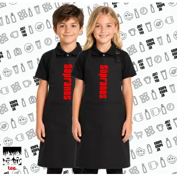 The Sopranos, Μαύρη ΠΑΙΔΙΚΗ Ποδιά μακριά Σεφ ολόσωμη με τσέπες