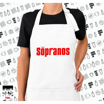 The Sopranos, Ποδιά μακριά Σεφ ολόσωμη με τσέπες white (ΕΝΗΛΙΚΩΝ)