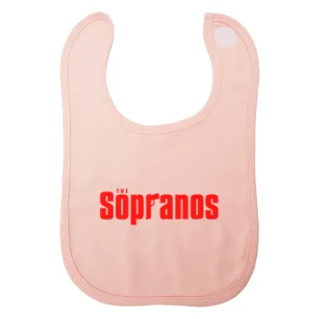 The Sopranos, Σαλιάρα με Σκρατς ΡΟΖ 100% Organic Cotton (0-18 months)