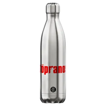 The Sopranos, Μεταλλικό παγούρι θερμός Inox (Stainless steel), διπλού τοιχώματος, 750ml