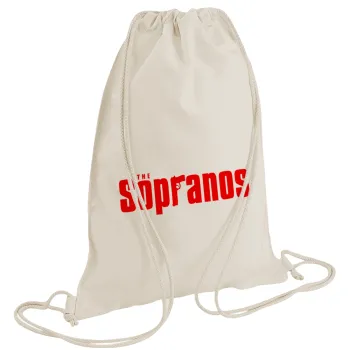 The Sopranos, Backpack bag GYMBAG natural (28x40cm)