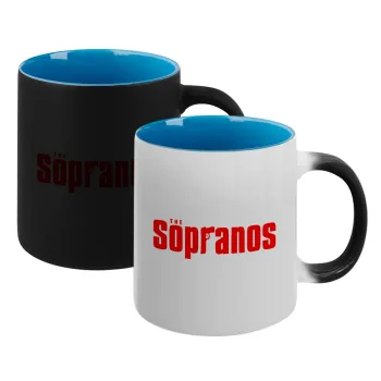 The Sopranos, Κούπα Μαγική εσωτερικό μπλε, κεραμική 330ml που αλλάζει χρώμα με το ζεστό ρόφημα
