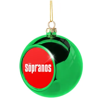 The Sopranos, Στολίδι Χριστουγεννιάτικη μπάλα δένδρου Πράσινη 8cm