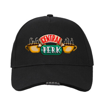 Central perk, Work & Activity LED Light Cap – Perfect for Night & Low Light Conditions (100% COTTON, ADULT, UNISEX)