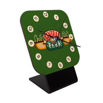 Central perk, Επιτραπέζιο ρολόι σε φυσικό ξύλο (10cm)