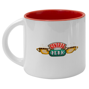 Central perk, Κούπα κεραμική 400ml Λευκή/Κόκκινη
