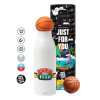 Bascetball Metal mug thermos, double wall, 550ml