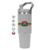 GREY color, 890ml (30oz) stainless Steel Tumbler with Handle