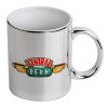 Mug ceramic, silver mirror, 330ml