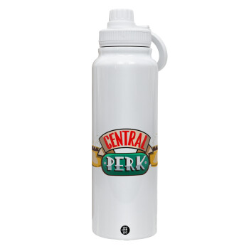 Central perk, 1L Stainless Steel Thermal Bottle with Phone Holder & Double Wall Insulation