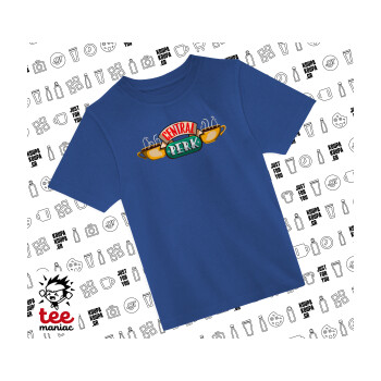 Central perk, Παιδικό T-Shirt ΜΠΛΕ από 100% βαμβάκι, για κάθε μέρα. Vegan & OEKO-TEX πιστοποιημένο.