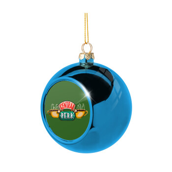Central perk, Χριστουγεννιάτικη μπάλα δένδρου Μπλε 8cm