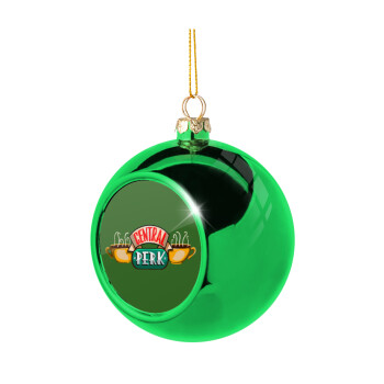 Central perk, Χριστουγεννιάτικη μπάλα δένδρου Πράσινη 8cm